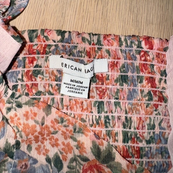 American Eagle Outfitters Floral Colorful Blouse Top Size Medium - Picture 2 of 6